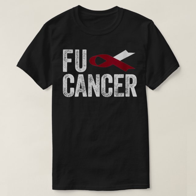 Camiseta Mujeres Fu Cáncer De Troat Cáncer Fu Cabeza Oral N (Diseño del anverso)