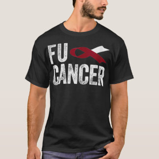 Camiseta Mujeres Fu Cáncer De Troat Cáncer Fu Cabeza Oral N