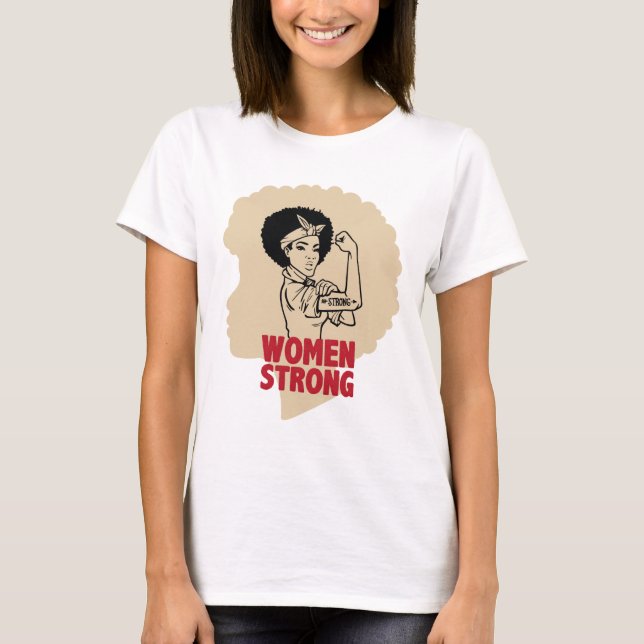 Camiseta Mujeres fuertes (Anverso)