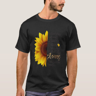 Camiseta Mujeres fuertes caminan a través del girasol