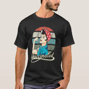 Camiseta Mujeres Fuertes de Retro Sunset Vacunadas