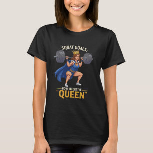 Camiseta Mujeres Fuertes Entrenamiento de Sentadillas Motiv
