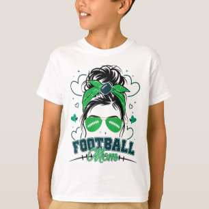 Camiseta Mujeres Fútbol Mamá Lío Moño Fútbol Amor Fútbol Ju