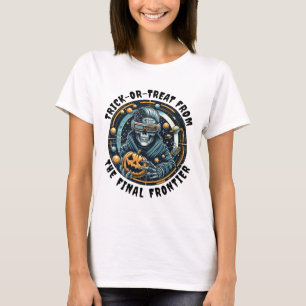 Camiseta Mujeres futuristas de Halloween blancas