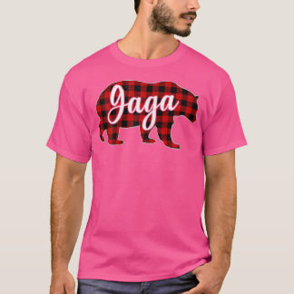 Camiseta Mujeres Gaga Oso Navidades Camisas Rojas Familia P