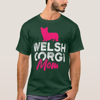 Camiseta Mujeres galesas Corgi Mom1682
