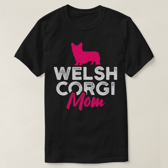 Camiseta Mujeres galesas Corgi Mom1855 (Diseño del anverso)
