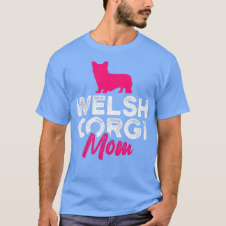 Camiseta Mujeres galesas Corgi Mom1856