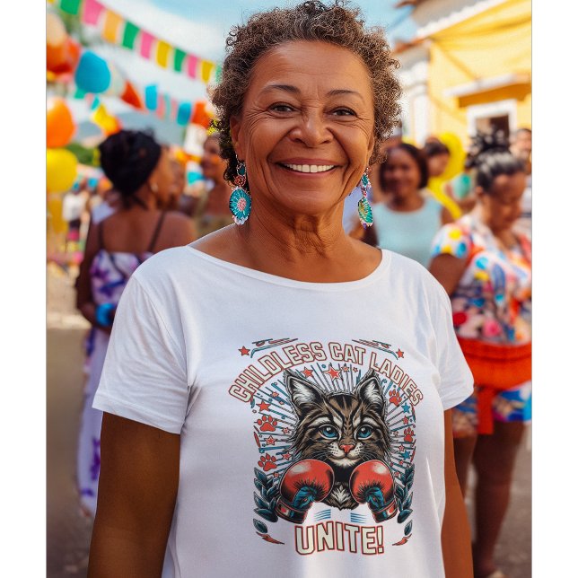 Camiseta Mujeres gatas sin hijos unen las elecciones de 202 (Subido por el creador)