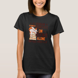 Camiseta Mujeres Gato Libro Leyendo