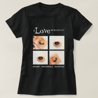 Camiseta Mujeres Gato Negro