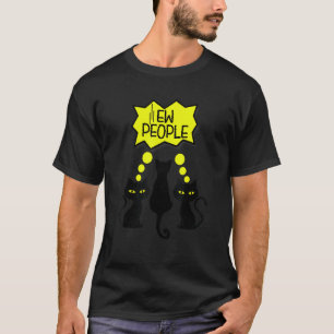 Camiseta Mujeres gato negro  ew gente meowy gato