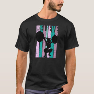 Camiseta Mujeres Gimnasio Amor Barbell Squat Squatting K