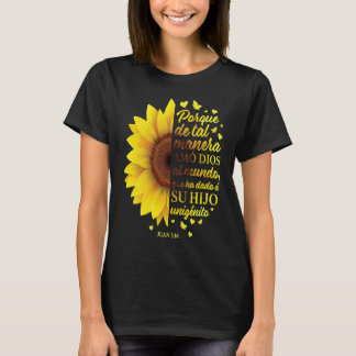 Camiseta Mujeres Girasoles Españolas Cristianas John 316 Ma