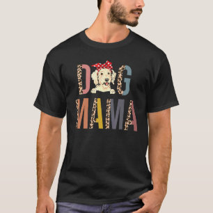 Camiseta Mujeres Goldendoodle Mama Leopard Print Dog Mom Mo