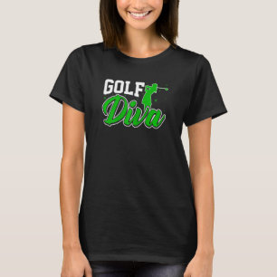 Camiseta Mujeres Golf Diva Funny Golf Golf Lover Women L
