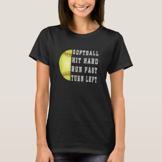 Camiseta Mujeres Golpean Fuerte Corren Rápido Dan La Vuelta