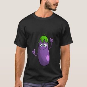Camiseta Mujeres Graciosas Eggplant S Para Hombres Vegeta D