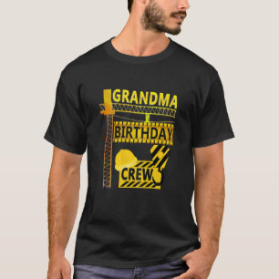 Camiseta MUJERES GRANDMA Birthday Crew B Day MAMA Construct