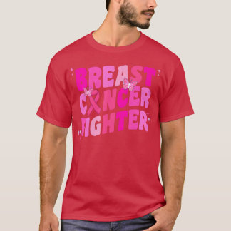 Camiseta Mujeres Groovy Luchan contra el cáncer de mama Sen