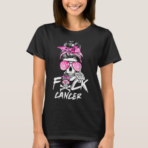 Camiseta Mujeres guerreras del cáncer de mama Fck Riña Rosa