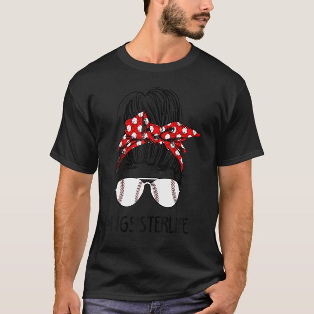 Camiseta Mujeres Hair Bun Gran Hermana Life Sofball (Anverso)
