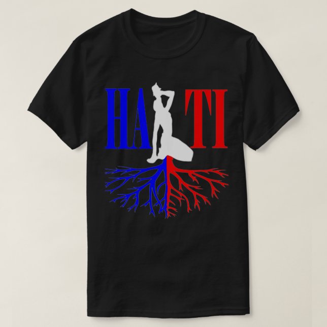 Camiseta Mujeres haitianas reaccionan con orgullo por el Dí (Diseño del anverso)