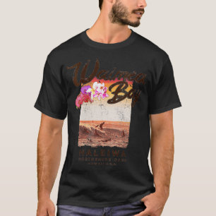 Camiseta Mujeres Haleiwa Hawaii Waimea Bay North Shore Vint