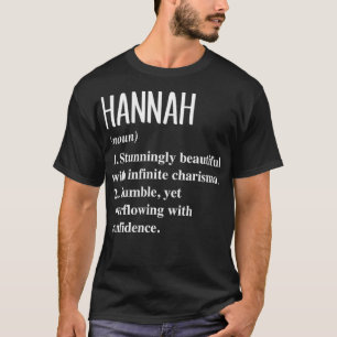 Camiseta Mujeres Hannah Definición de primer nombre G perso
