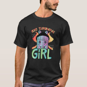 Camiseta Mujeres Hatchet y Chica De Arrojar Ax