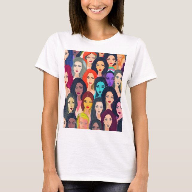 Camiseta Mujeres hermosas (Anverso)