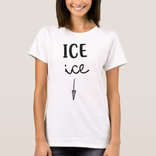Camiseta Mujeres Hielo Hielo embarazo Invitación bebé M