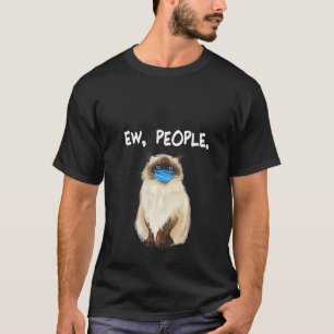 Camiseta Mujeres Himalayas Ojo Gato Con Máscara De Cara