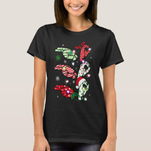 Camiseta Mujeres Ho Ho Ho Ho Rótulo Lenguaje Asl Santa Merr