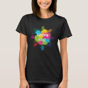 Camiseta Mujeres Holi felices Hombres Niños Colores Primave