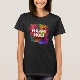 Camiseta Mujeres Holi felices Hombres Niños Colores Primave