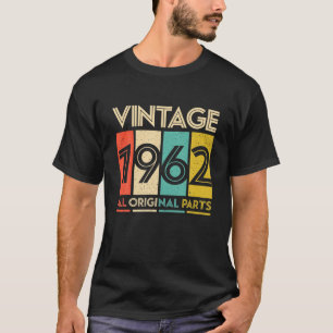 Camiseta Mujeres Hombres 60 Años - 1962 Vintage All Origi