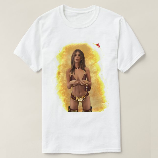 Camiseta Mujeres Hombres Emily Ratajkowski En Ferrero Roche (Diseño del anverso)