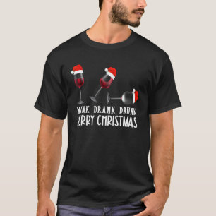 Camiseta Mujeres Hombres Navidades Vino P Y Bebe Bebida Bor