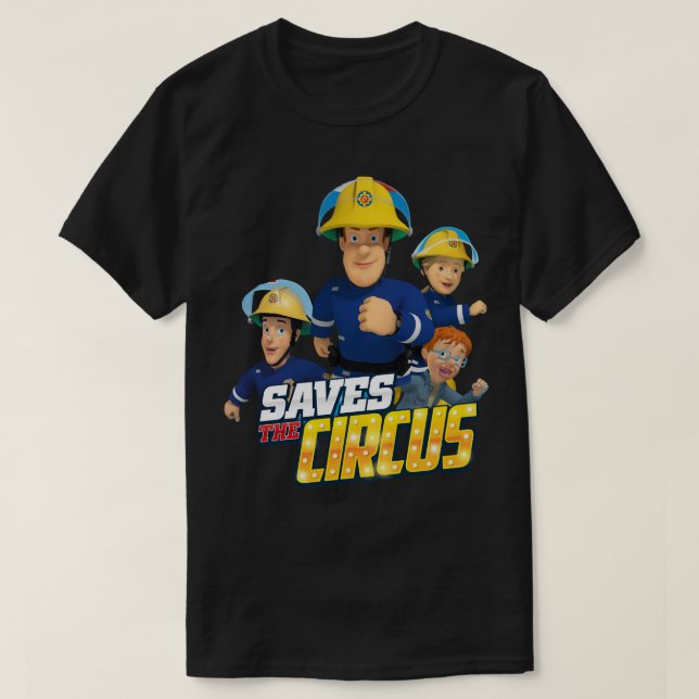 Camiseta Mujeres hombres niños bomberos Personalizados Sam  (Diseño del anverso)