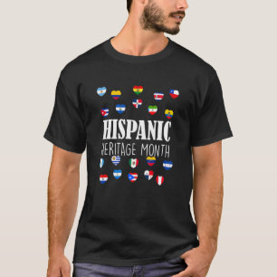 Camiseta Mujeres Hombres Patrimonio Nacional Hispano Corazó