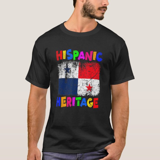 Camiseta Mujeres Hombres Patrimonio Nacional Hispano Mes La (Anverso)