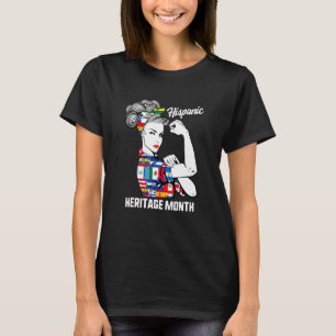 Camiseta Mujeres Hombres Patrimonio Nacional Hispano Mes Mu