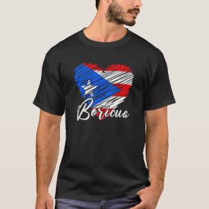 Camiseta Mujeres Hombres Puertorriqueños Herencia Hispana B