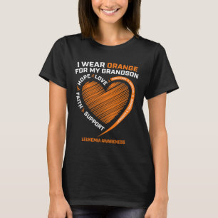 Camiseta Mujeres Hombres Que Uso Naranja Para Leucemia De N