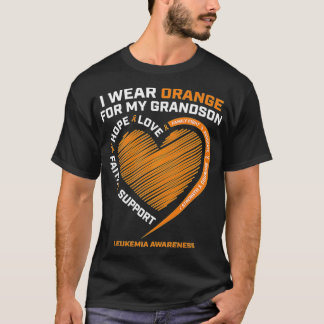 Camiseta Mujeres Hombres Que Uso Naranja Para Leucemia De N