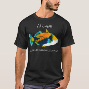 Camiseta Mujeres Humuhumunukunukuapuaa Olelo Hawaiian Reef 