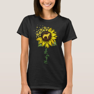 Camiseta Mujeres Husky Mom Sunflower Siberian Husky Dog Mo