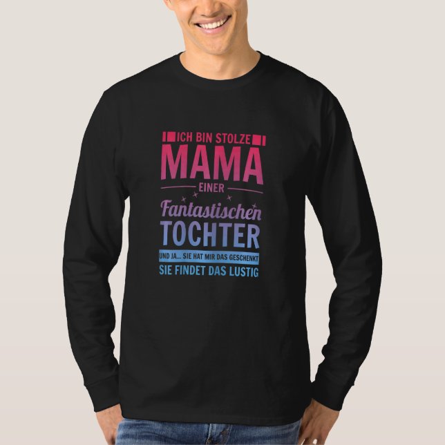 Camiseta Mujeres Ich Bin Stolze Mama Einer Wahnsinnig Fanta (Anverso)