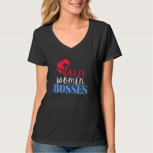 Camiseta Mujeres Independientes Empobrecimiento Rojo Blanco